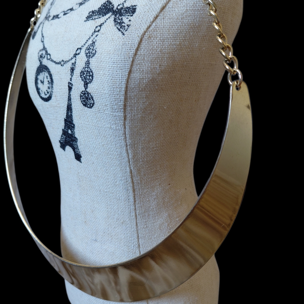 Express Gold Statement Necklace - image 4